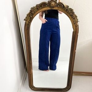 Chic Blue Wide Leg Jumpsuit